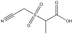 2-[(cyanomethyl)sulfonyl]propanoic acid 구조식 이미지