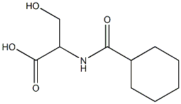 2-[(cyclohexylcarbonyl)amino]-3-hydroxypropanoic acid Structure