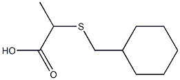 2-[(cyclohexylmethyl)thio]propanoic acid Structure