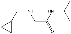 2-[(cyclopropylmethyl)amino]-N-(propan-2-yl)acetamide Structure