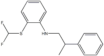 2-[(difluoromethyl)sulfanyl]-N-(2-phenylpropyl)aniline 구조식 이미지