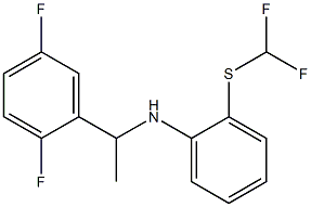 2-[(difluoromethyl)sulfanyl]-N-[1-(2,5-difluorophenyl)ethyl]aniline 구조식 이미지