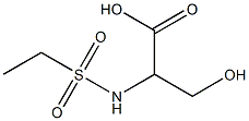 2-[(ethylsulfonyl)amino]-3-hydroxypropanoic acid 구조식 이미지