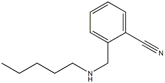 2-[(pentylamino)methyl]benzonitrile Structure