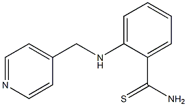 2-[(pyridin-4-ylmethyl)amino]benzene-1-carbothioamide Structure