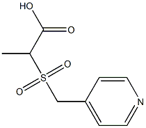 2-[(pyridin-4-ylmethyl)sulfonyl]propanoic acid 구조식 이미지