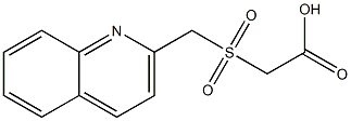 2-[(quinolin-2-ylmethane)sulfonyl]acetic acid 구조식 이미지