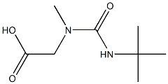 2-[(tert-butylcarbamoyl)(methyl)amino]acetic acid Structure