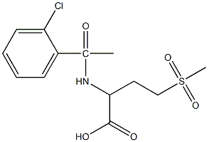 2-[1-(2-chlorophenyl)acetamido]-4-methanesulfonylbutanoic acid 구조식 이미지