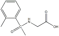 2-[1-(2-methylphenyl)acetamido]acetic acid Structure