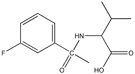 2-[1-(3-fluorophenyl)acetamido]-3-methylbutanoic acid Structure