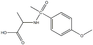 2-[1-(4-methoxyphenyl)acetamido]propanoic acid Structure