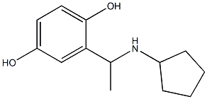 2-[1-(cyclopentylamino)ethyl]benzene-1,4-diol Structure