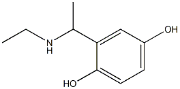 2-[1-(ethylamino)ethyl]benzene-1,4-diol Structure