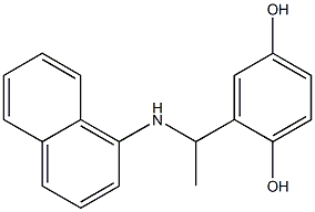 2-[1-(naphthalen-1-ylamino)ethyl]benzene-1,4-diol 구조식 이미지