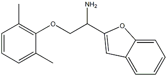 2-[1-amino-2-(2,6-dimethylphenoxy)ethyl]-1-benzofuran Structure