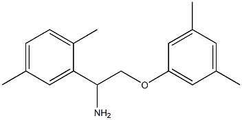 2-[1-amino-2-(3,5-dimethylphenoxy)ethyl]-1,4-dimethylbenzene 구조식 이미지