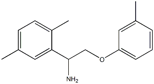 2-[1-amino-2-(3-methylphenoxy)ethyl]-1,4-dimethylbenzene Structure