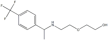 2-[2-({1-[4-(trifluoromethyl)phenyl]ethyl}amino)ethoxy]ethan-1-ol Structure