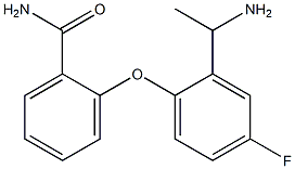 2-[2-(1-aminoethyl)-4-fluorophenoxy]benzamide 구조식 이미지