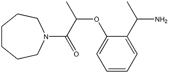 2-[2-(1-aminoethyl)phenoxy]-1-(azepan-1-yl)propan-1-one Structure
