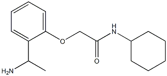2-[2-(1-aminoethyl)phenoxy]-N-cyclohexylacetamide Structure