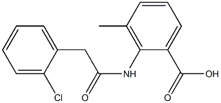 2-[2-(2-chlorophenyl)acetamido]-3-methylbenzoic acid Structure