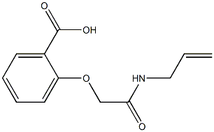 2-[2-(allylamino)-2-oxoethoxy]benzoic acid Structure