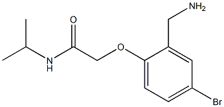 2-[2-(aminomethyl)-4-bromophenoxy]-N-(propan-2-yl)acetamide 구조식 이미지