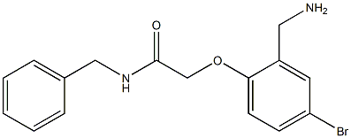 2-[2-(aminomethyl)-4-bromophenoxy]-N-benzylacetamide Structure