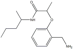 2-[2-(aminomethyl)phenoxy]-N-(pentan-2-yl)propanamide 구조식 이미지