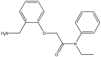 2-[2-(aminomethyl)phenoxy]-N-ethyl-N-phenylacetamide 구조식 이미지