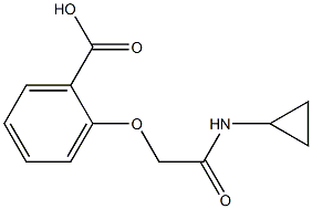 2-[2-(cyclopropylamino)-2-oxoethoxy]benzoic acid Structure