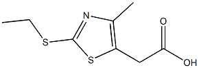 2-[2-(ethylsulfanyl)-4-methyl-1,3-thiazol-5-yl]acetic acid Structure