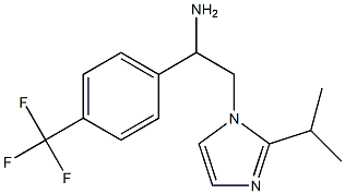 2-[2-(propan-2-yl)-1H-imidazol-1-yl]-1-[4-(trifluoromethyl)phenyl]ethan-1-amine Structure