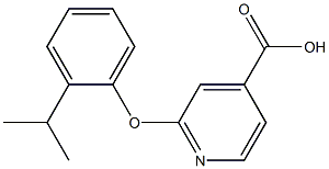 2-[2-(propan-2-yl)phenoxy]pyridine-4-carboxylic acid Structure