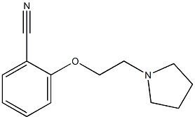 2-[2-(pyrrolidin-1-yl)ethoxy]benzonitrile Structure