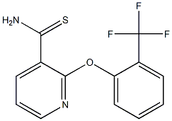 2-[2-(trifluoromethyl)phenoxy]pyridine-3-carbothioamide Structure