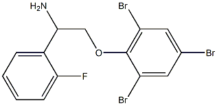 2-[2-amino-2-(2-fluorophenyl)ethoxy]-1,3,5-tribromobenzene 구조식 이미지