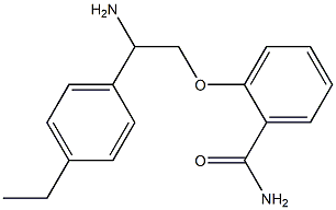 2-[2-amino-2-(4-ethylphenyl)ethoxy]benzamide Structure