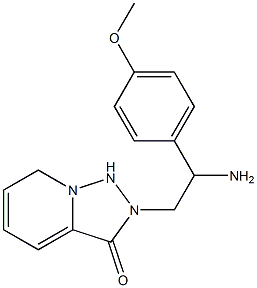 2-[2-amino-2-(4-methoxyphenyl)ethyl]-2H,3H-[1,2,4]triazolo[3,4-a]pyridin-3-one 구조식 이미지