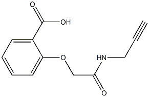 2-[2-oxo-2-(prop-2-ynylamino)ethoxy]benzoic acid 구조식 이미지