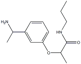2-[3-(1-aminoethyl)phenoxy]-N-propylpropanamide Structure