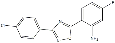 2-[3-(4-chlorophenyl)-1,2,4-oxadiazol-5-yl]-5-fluoroaniline Structure