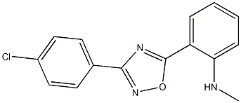 2-[3-(4-chlorophenyl)-1,2,4-oxadiazol-5-yl]-N-methylaniline Structure