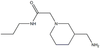 2-[3-(aminomethyl)piperidin-1-yl]-N-propylacetamide 구조식 이미지