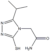 2-[3-(propan-2-yl)-5-sulfanyl-4H-1,2,4-triazol-4-yl]acetamide Structure