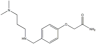 2-[4-({[3-(dimethylamino)propyl]amino}methyl)phenoxy]acetamide Structure