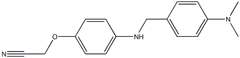 2-[4-({[4-(dimethylamino)phenyl]methyl}amino)phenoxy]acetonitrile Structure