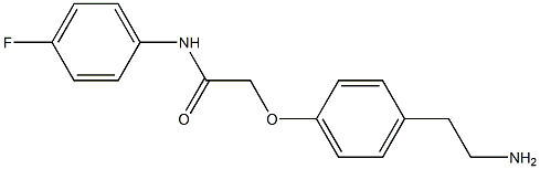 2-[4-(2-aminoethyl)phenoxy]-N-(4-fluorophenyl)acetamide 구조식 이미지